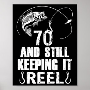 Poster Presente de Aniversário de 70 Anos para Pescador d