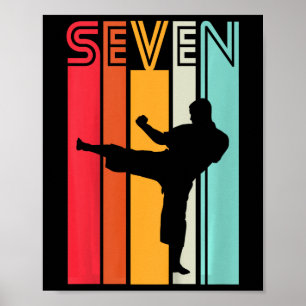 Poster Presente de Aniversário de 7 Anos para Crianças Ka