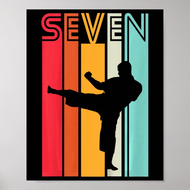 Poster Presente de Aniversário de 7 Anos para Crianças Ka (Frente)