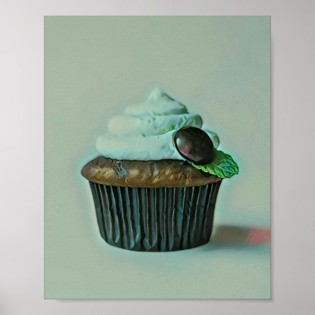 Poster presente de aniversário de sorvete (Frente)