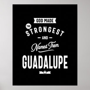 Poster Presente de Aniversário do Nome Personalizado Gua