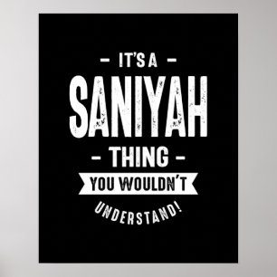 Poster Presente de Aniversário do Nome Personalizado San