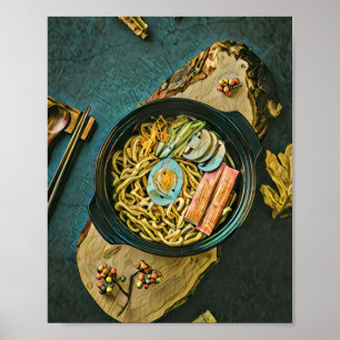 Poster presente de aniversário do Ramen