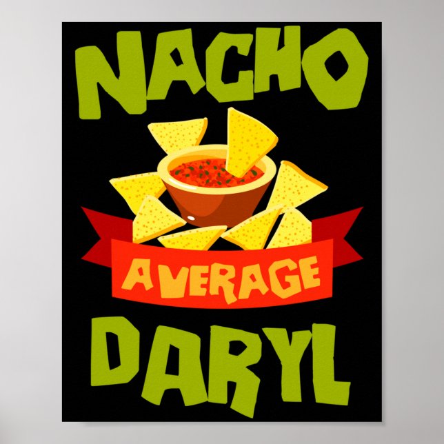 Poster Presente de aniversário engraçado nome Daryl médio (Frente)