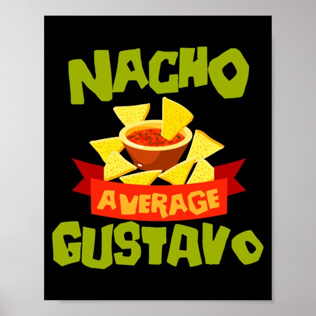 Poster Presente de aniversário engraçado nome nacho avera (Frente)