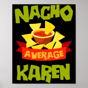 Poster Presente de aniversário engraçado nome nacho média