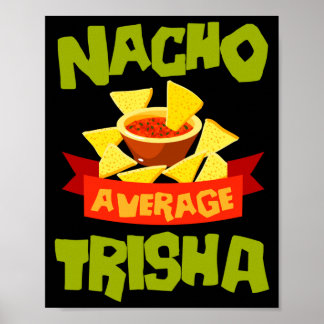 Poster Presente de aniversário engraçado nome trisha não 