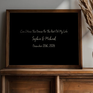 Poster Presente de Aniversário Minimalista Personalizado 