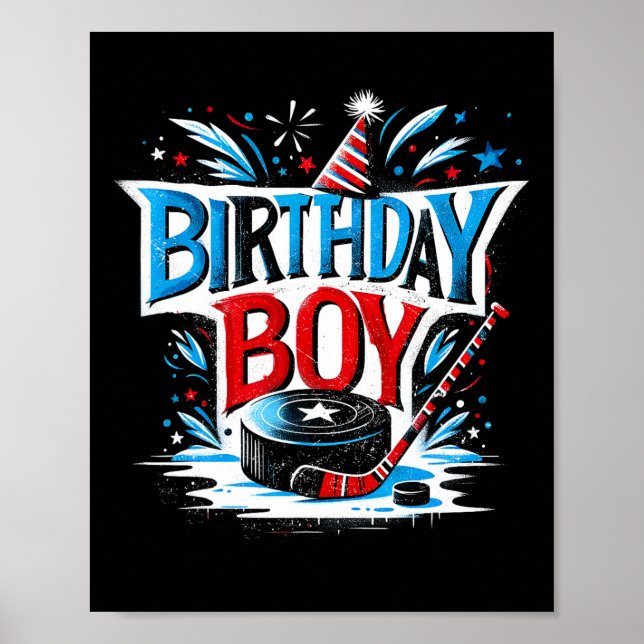 Poster Presente De Aniversário Para Meninos Para Fã De H (Frente)