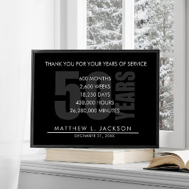 Poster Presente de Aposentação ou Apreciação Empregada