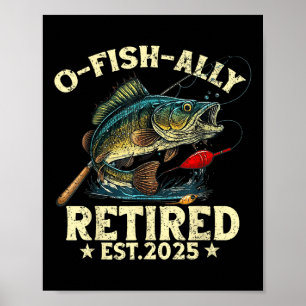 Poster Presente de Aposentadoria de Pesca O-pei-xe-ialmen