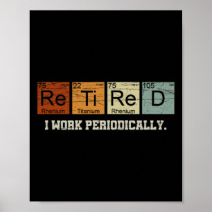 Poster Presente de Aposentadoria de Professor de Química