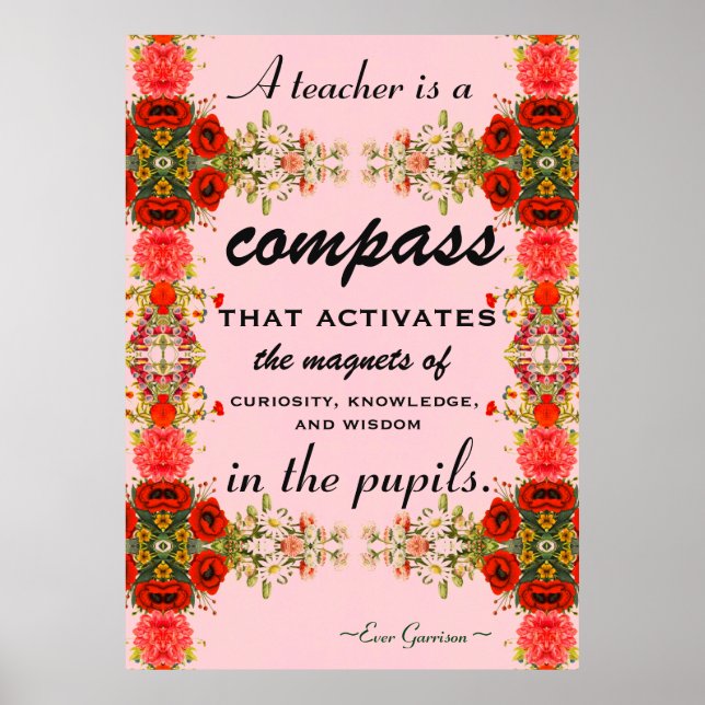 Poster Presente de Apreciação do Professor no Dia Passado (Frente)