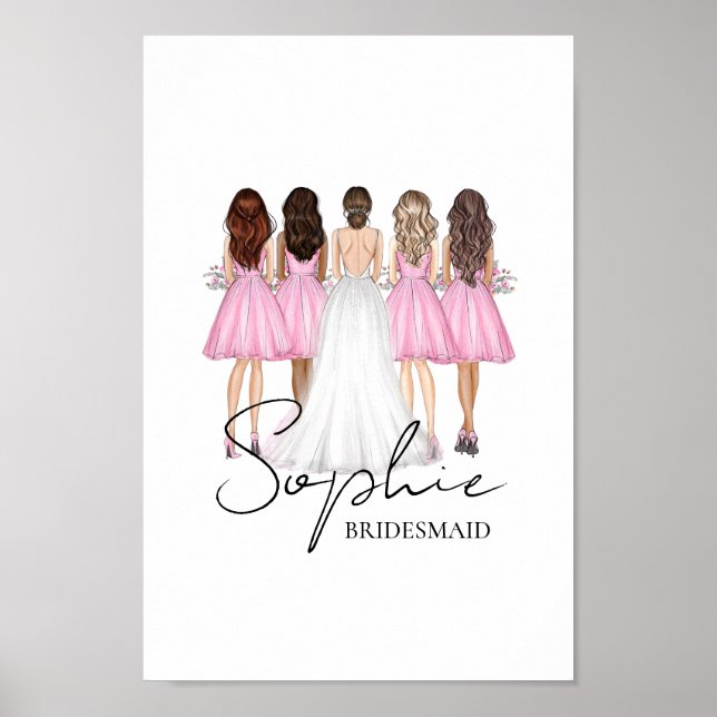 Poster Presente de Arte de Parede Personalizado com Nome  (Frente)