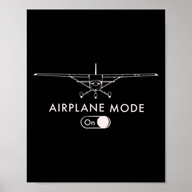 Poster Presente de Avião de Camisa de Manga Curta Modo C1 (Frente)