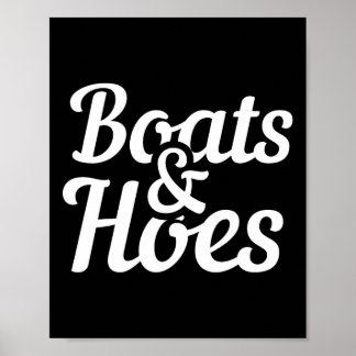 Poster Presente De Barco Engraçado Para Boats E Hoes