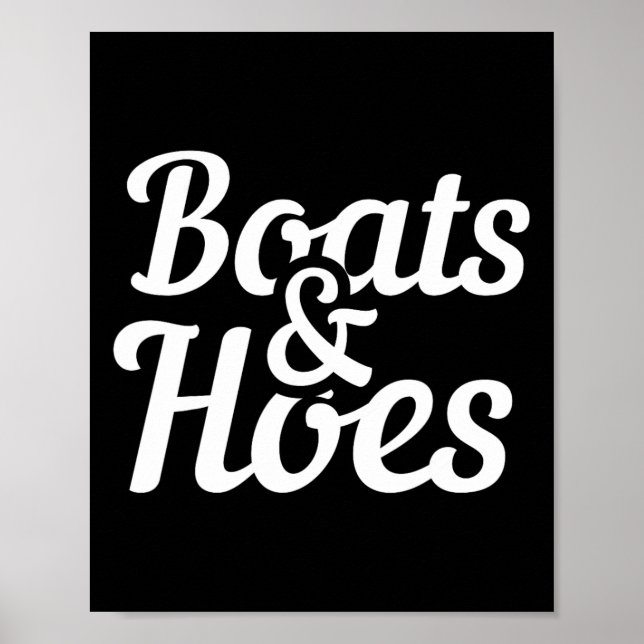 Poster Presente De Barco Engraçado Para Boats E Hoes (Frente)