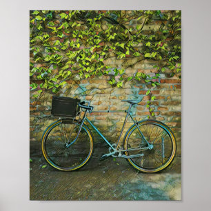 Poster Presente de bicicleta de montanha