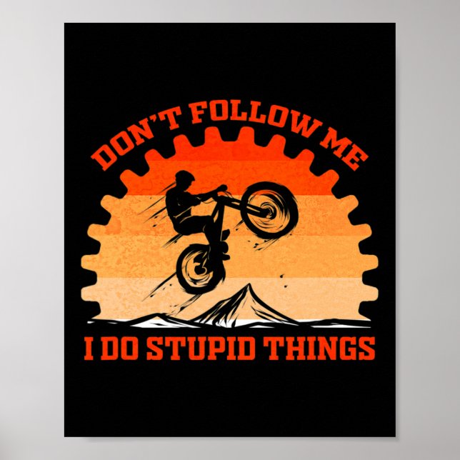 Poster Presente de bicicleta engraçado para amante de cic (Frente)
