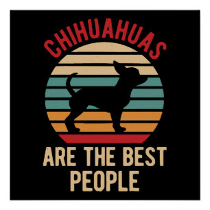 Póster Presente de Cachorros Chihuahua Engraçados