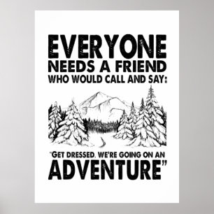 Poster Presente de Camper Todos Precisam De Um Aniversá