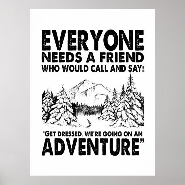 Poster Presente de Camper | Todos Precisam De Um Aniversá (Frente)