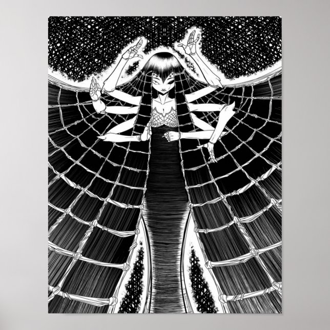 Poster Presente de canvas de aranha para amante de aranha (Frente)