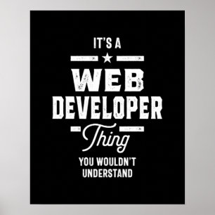 Poster Presente de Cargo do Web Developer