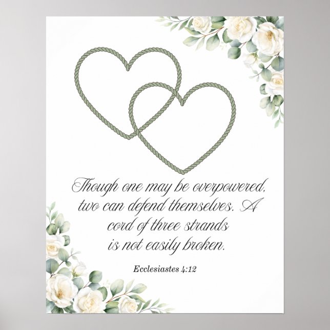 Poster Presente de Casamento ou Aniversário - Uma Corda d (Frente)