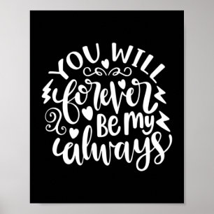 Poster Presente De Casamento Você Será Sempre Meu