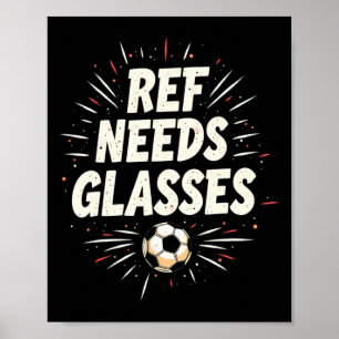 Poster Presente de Citação de Futebol Engraçado Ref Preci