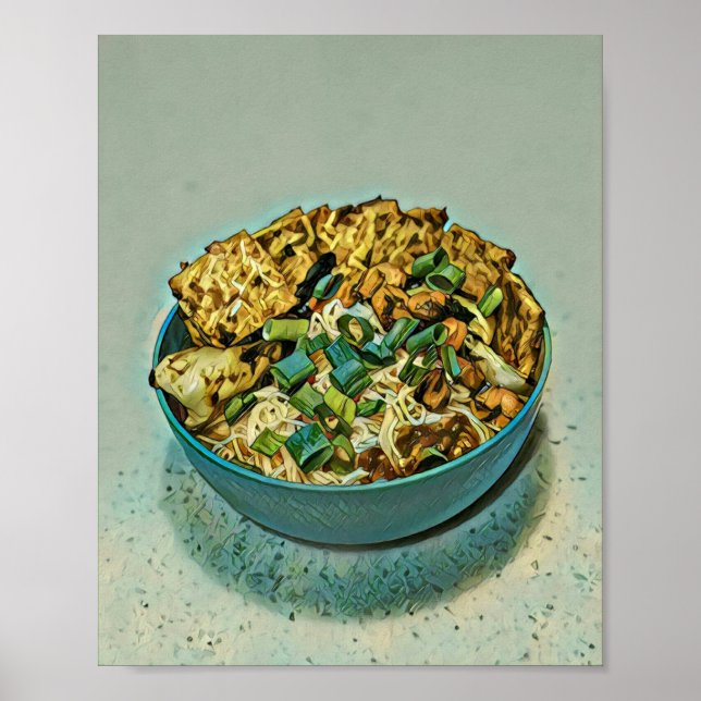 Poster Presente de Comidas japonesas (Frente)