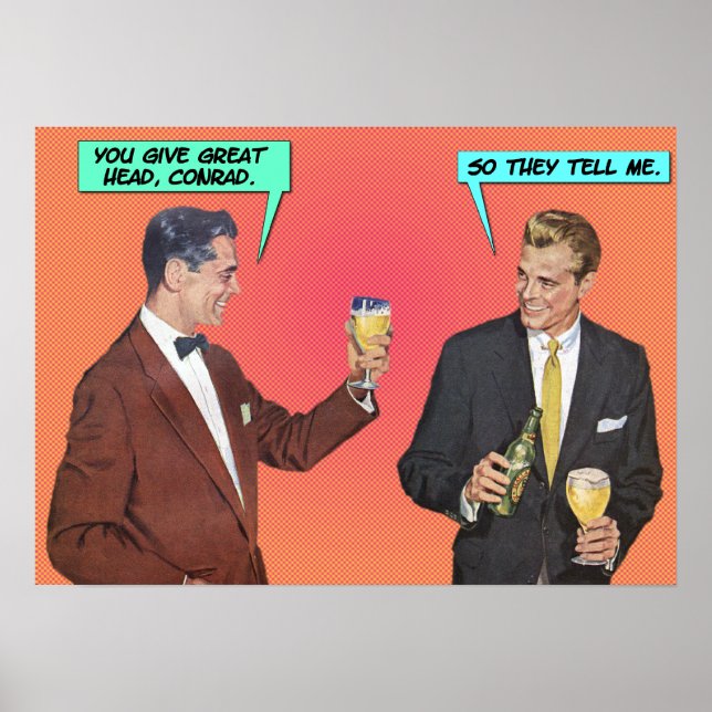 Póster Presente de Conrad [poster gay engraçada] (Frente)