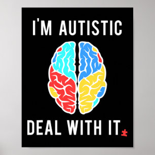 Poster Presente De Consciência Autismo Divertido Para Pes