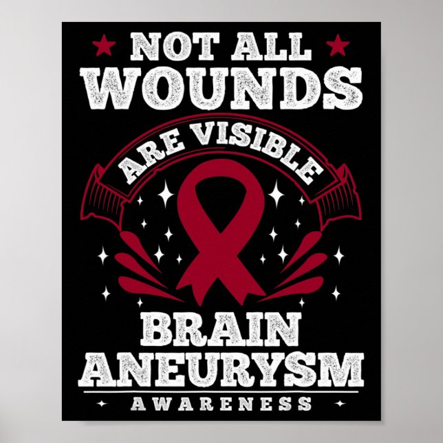 Poster Presente de consciência para o neurismo cerebral - (Frente)