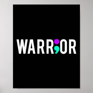 Poster Presente de Design do Guerreiro de Sensibilização