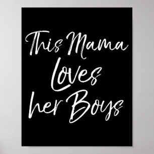Poster Presente de dia das mães de menino fofo que esta m