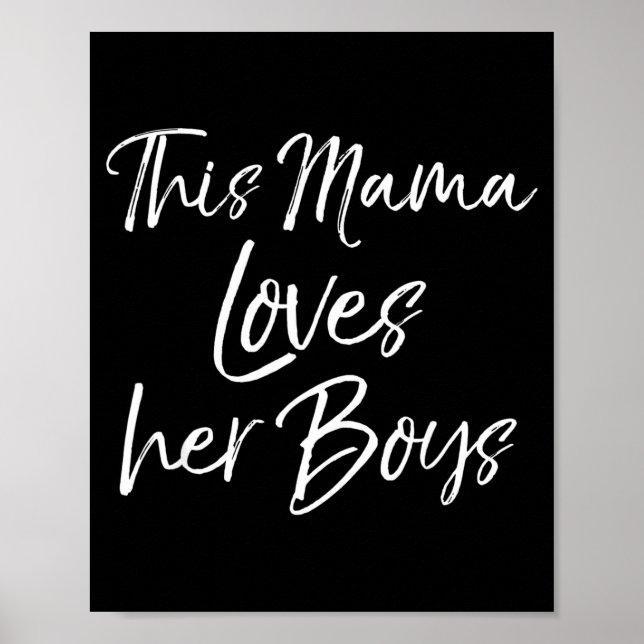 Poster Presente de dia das mães de menino fofo que esta m (Frente)