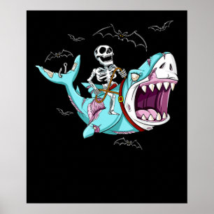 Poster Presente de Dia de as Bruxas engraçado de Tubarã