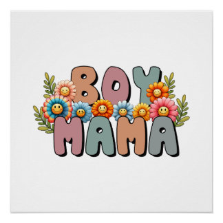 Póster Presente de dia de as mães | Boy Mama
