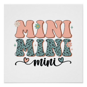 Póster Presente de dia de as mães Mini Floral