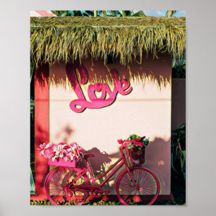 Poster presente de dia de os namorados para motociclistas