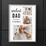 Poster Presente de Dia de os pais Feliz para Foto de Cola<br><div class="desc">O "Melhor Pai de Colagem Moderna - Foto Colorida Nunca Dotado" é um presente personalizado e único para qualquer pai que mereça ser celebrado. O presente é uma foto de colagem composta por várias imagens individuais que foram cuidadosamente organizadas para criar um design impressionante e atraente. O presente é uma...</div>