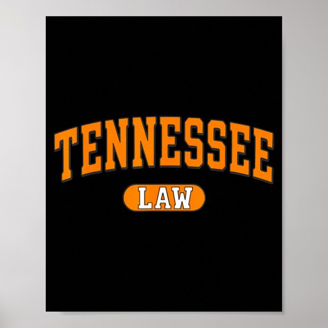 Poster Presente de direito do Tennessee formado na barra  (Frente)