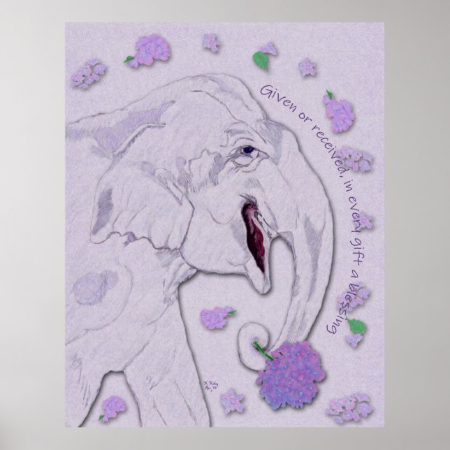 Poster Presente de Elefante Branco (Frente)