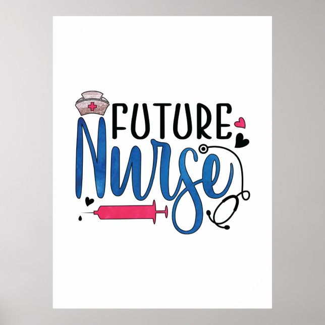 Poster Presente de Enfermeira | Enfermeiros Futuros (Frente)