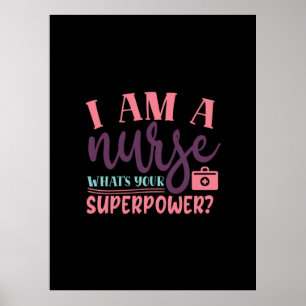 Poster Presente de Enfermeira Sou Uma Enfermeira Que É