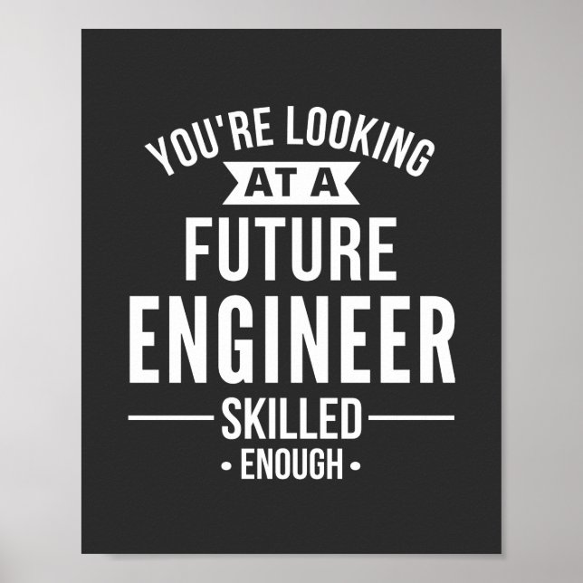 Poster presente de engenheiro (Frente)