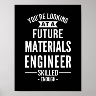 Poster presente de engenheiro de materiais
