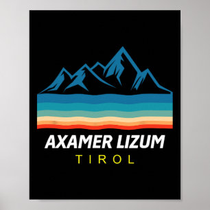 Poster Presente de Esqui e Snowboard Tyrol Skiing Axamer 